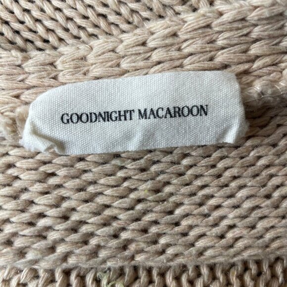 Goodnight Macaroon Women's 'Estrella' Stripe Cream Size OS Cardigan Academia - Picture 7 of 8